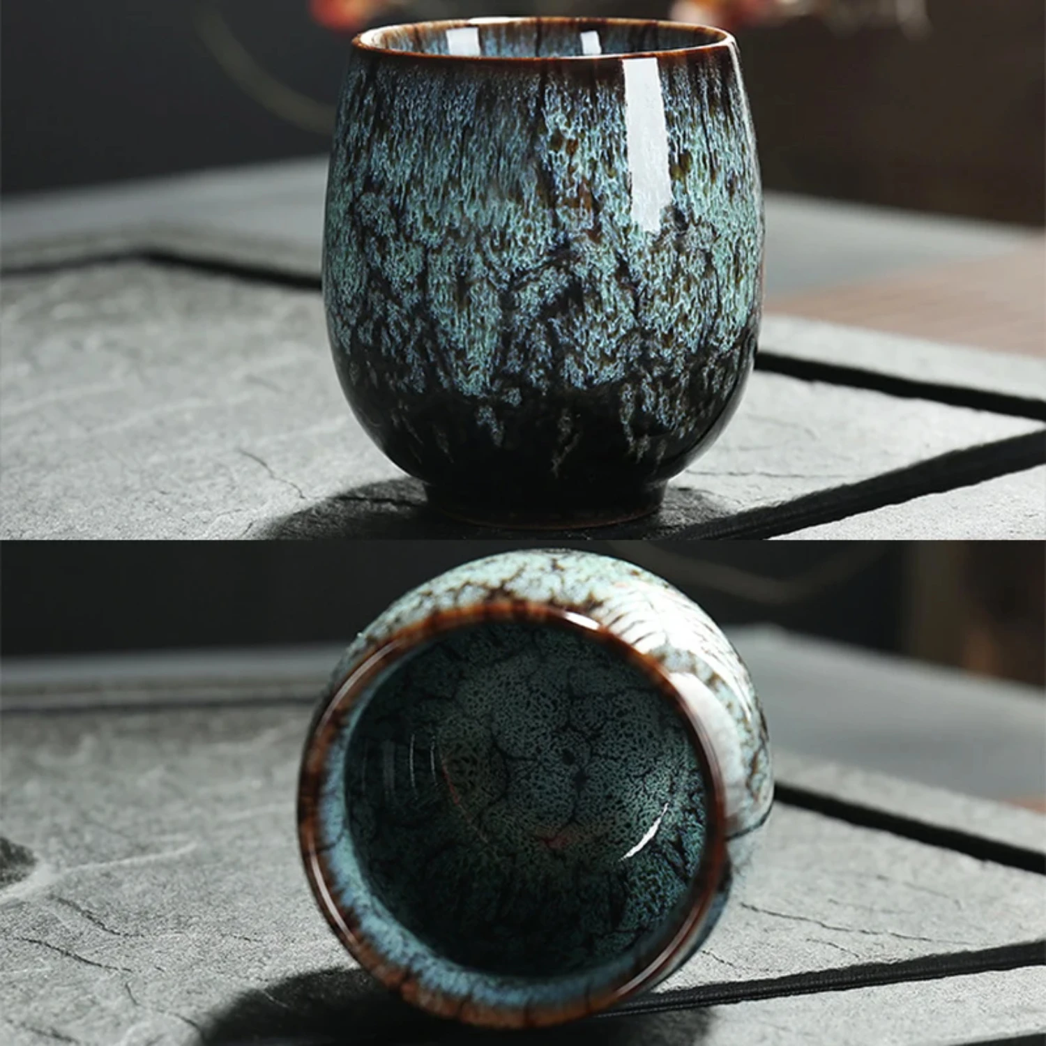 150ml Espresso Coffee Mugs Cups Fancy Glaze Ceramic Latte Teacup Porcelain Tea Cup Mug Kung Fu Cup Drinkware Whiskey Glass Cup