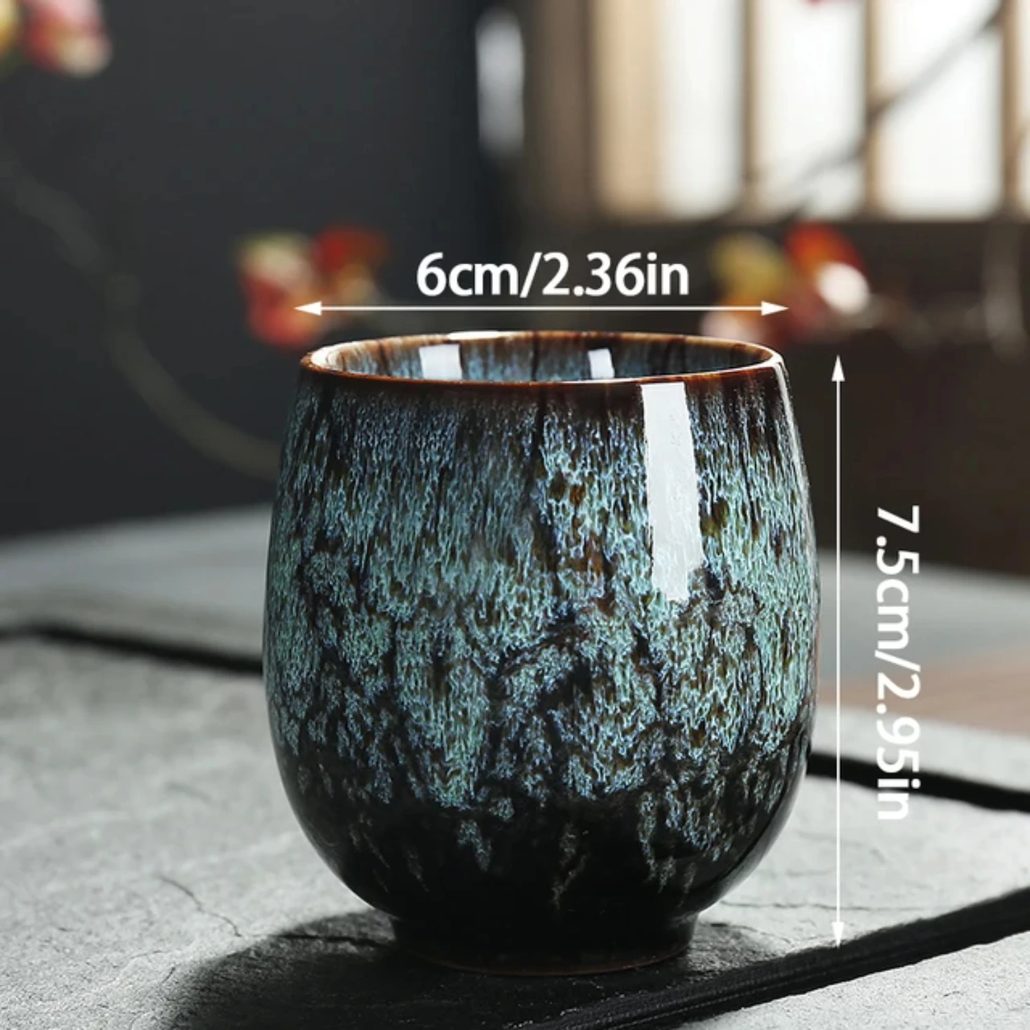 150ml Espresso Coffee Mugs Cups Fancy Glaze Ceramic Latte Teacup Porcelain Tea Cup Mug Kung Fu Cup Drinkware Whiskey Glass Cup